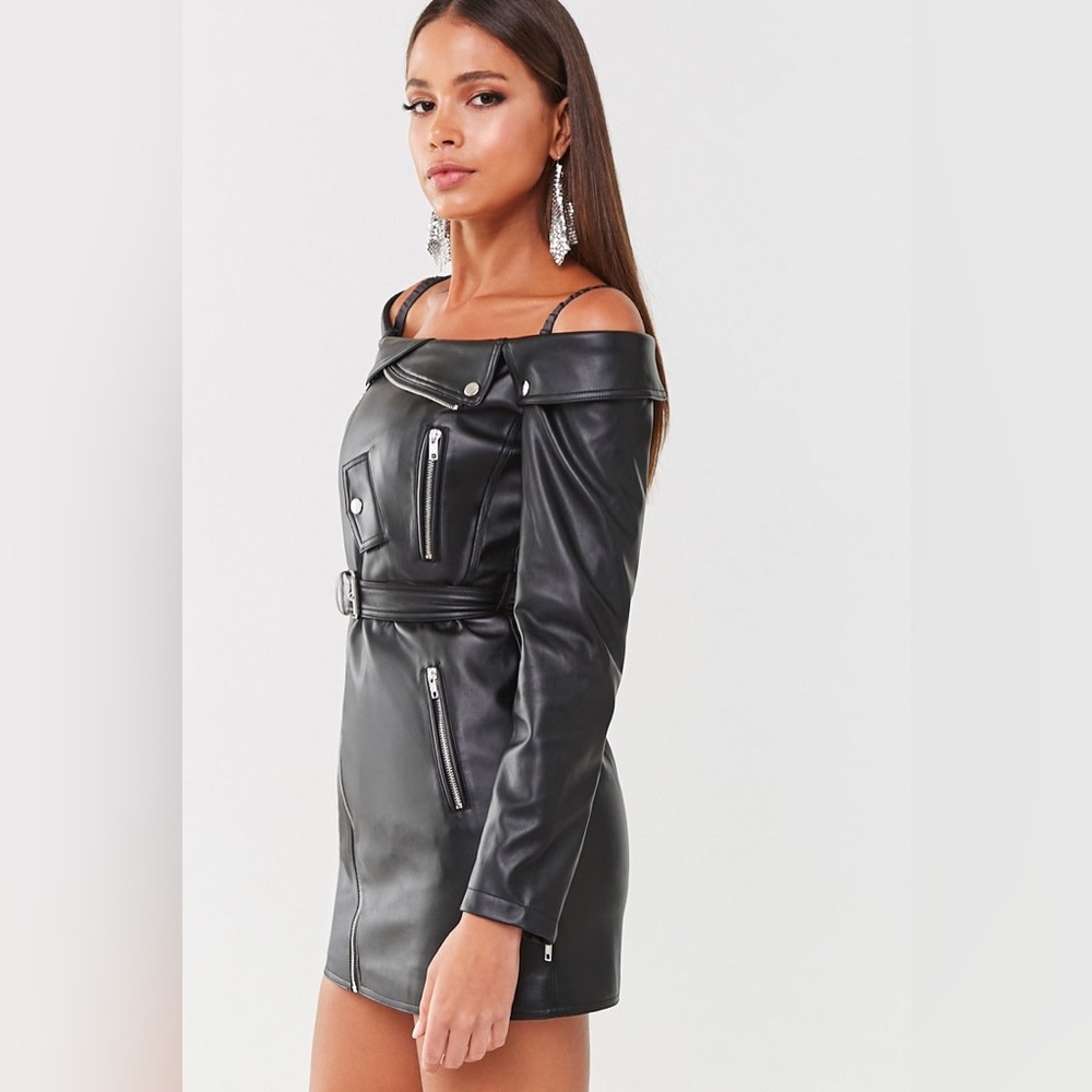 NWT‼️🏷 F21 Moto Mini Dress